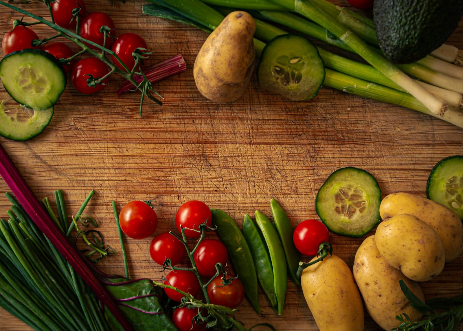 Vegetables on a cutting board
